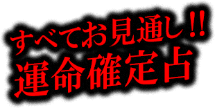 すべてお見通し！！　運命確定占