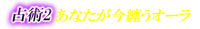 占術2 あなたが今纏うオーラ