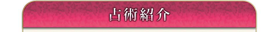 占術紹介 占術紹介