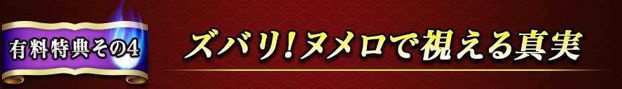 有料特典その4 ズバリ! ヌメロで視える真実 有料特典その4 ズバリ! ヌメロで視える真実